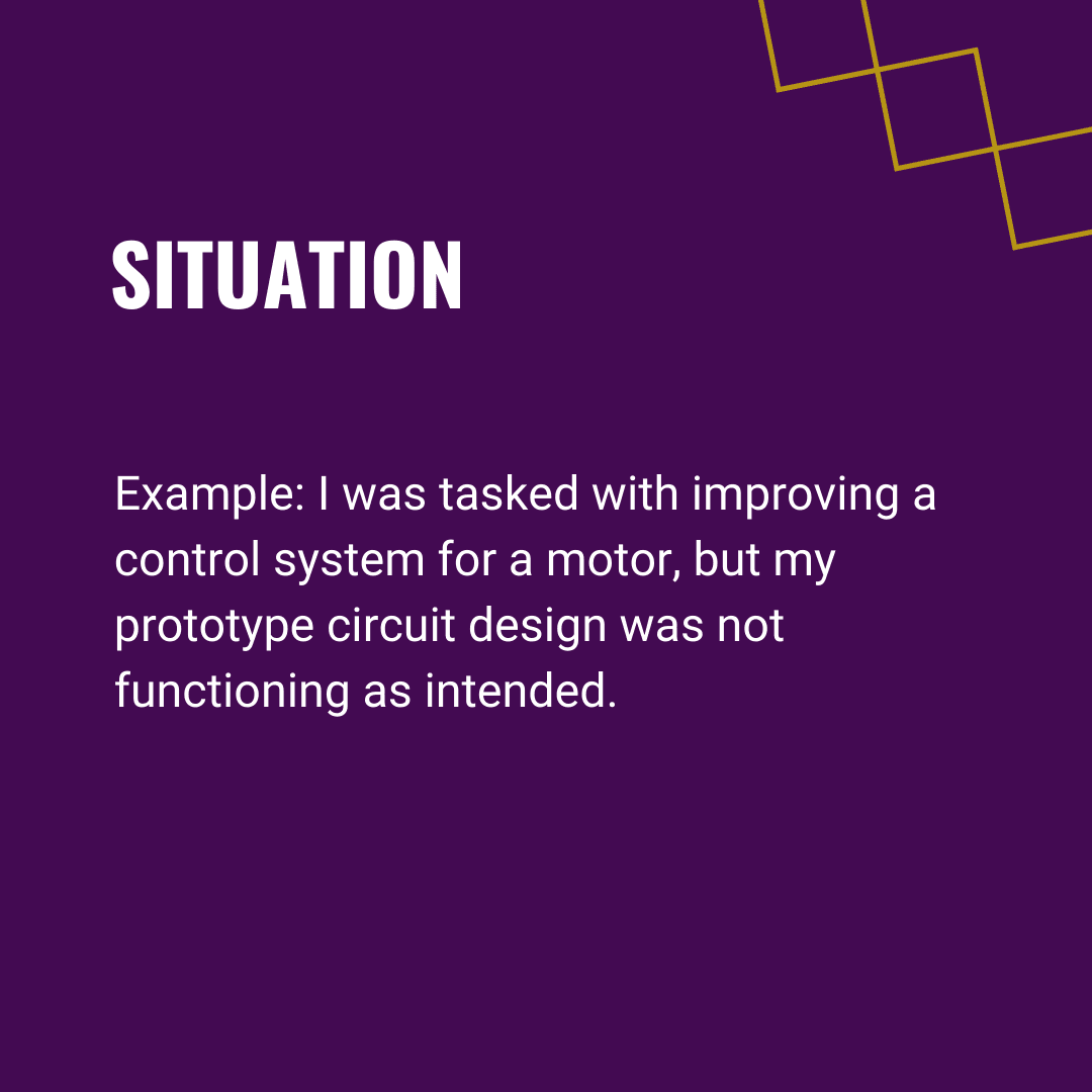 Example: I was tasked with improving a control system for a motor, but my prototype circuit design was not functioning as intended